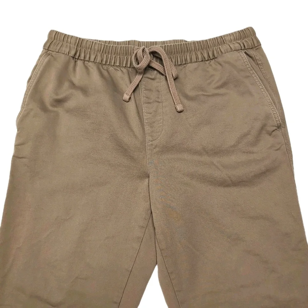 Banana Republic Travel Jogger Pant Mens Size M Xtra Short Workwear Khaki Pull On